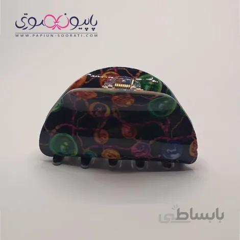 کلیپس مو طرح دار مشکی
