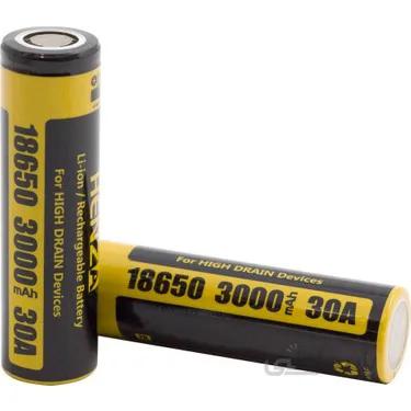باتری لیتیوم یون 3.7v سایز 18650 3000mAh مارک HENZA مدل HR