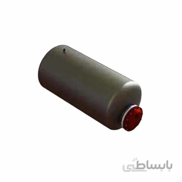 منبع کویل دار 2500 لیتری افقی با ورق 5