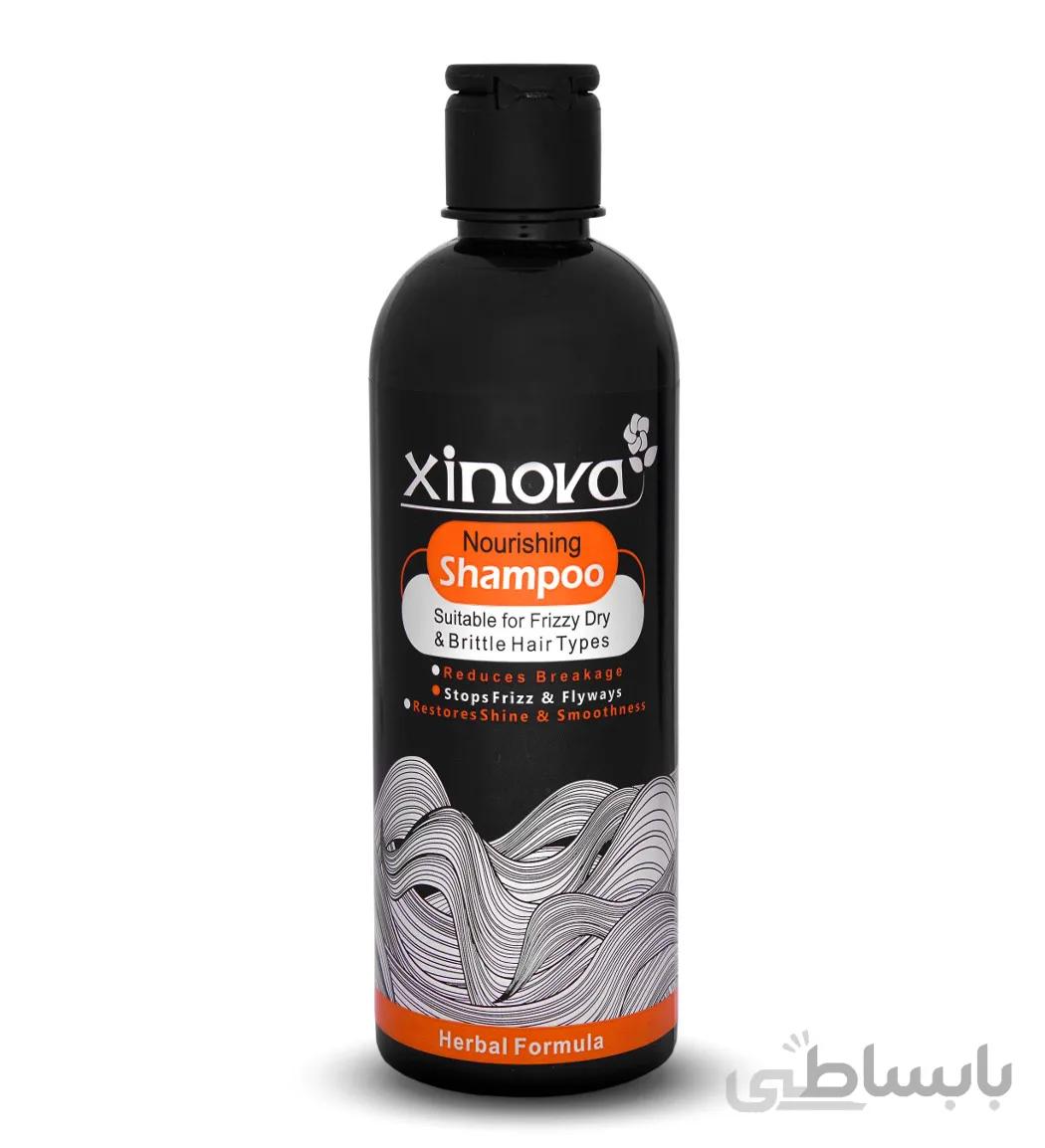 شامپو مغذی مناسب موهی خشک و وز و شکننده 400میل ژینووا ا Xinova Nourishing Shampoo 400ml