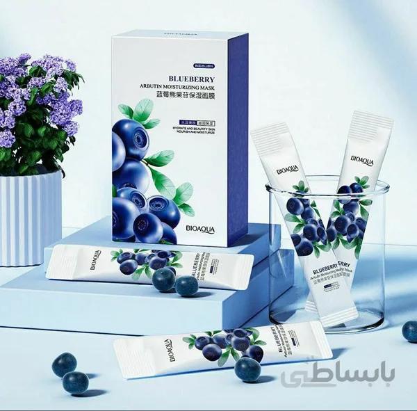 بسته ی 20 تایی ماسک خواب بلوبری بیواکوا bioaqua | ماسک خواب