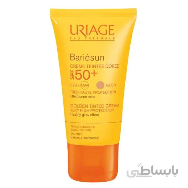 ضد آفتاب بژ تیره بری سان SPF50 اوریاژ ا BARIESUN TINTED CREAM DOREE SPF50 URIAGE