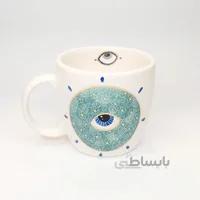 ماگ چشم نظر سرامیکی و دستساز طرح 3۲