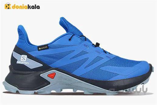 کفش کتانی پیاده روی، طبیعت گردی و کوهنوردی سالامون سوپر کروسجی تی اکس گرتکس Salomon Supercross Blast Gtx Gore-Tex 411094 ا Sneakers for hiking hiking and mountaineering Salomon Supercross Blast Gtx Gore-Tex 411094