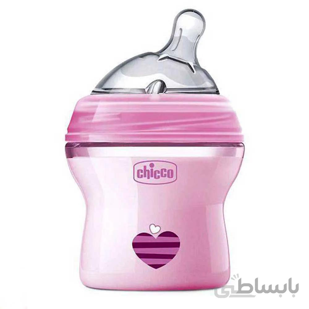 شیشه شیر نچرال فیلینگ چیکو بدو تولد حجم 150 میلی لیتر ا Chicco Natural Feeling Baby Bottle 0m 150ml