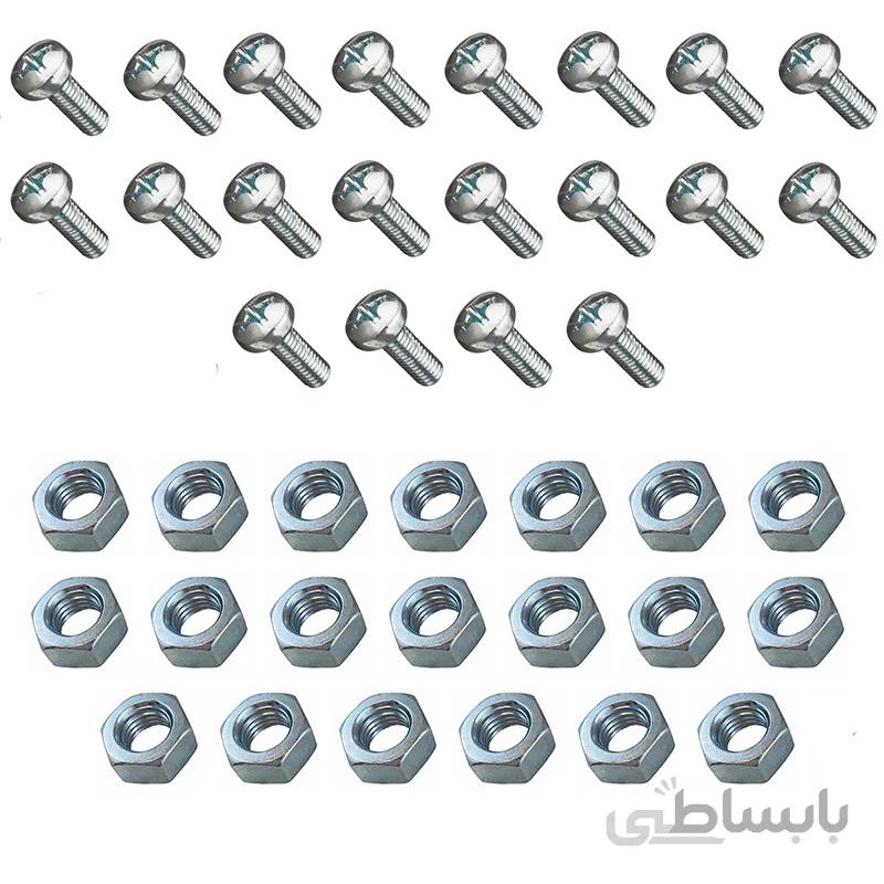پیچ و مهره استوانه مدل BPM5-30 مجموعه 40 عددی