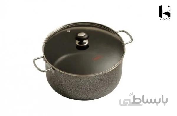 قابلمه ۳۲ درب پیرکس تفلون تابان ا قابلمه 32 درب پیرکس تفلون تابان – خان کالا