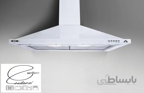 هود مس مدل شومینه نقره ای