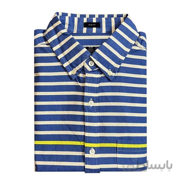 پیراهن مردانه راه راه مدل SLIM FIT
