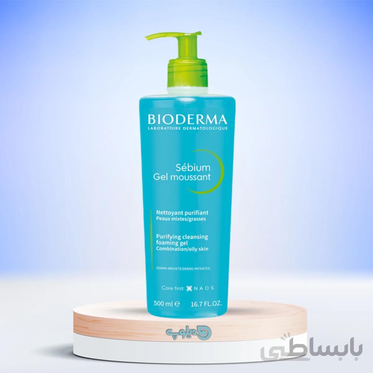 ژل فوم شوینده صورت سبیوم پوست چرب و مختلط بایودرما ا BIODERMA SEBIUM MOUSSANT