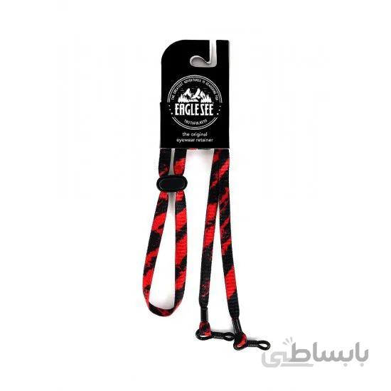 بند عینک مدل Eaglesee - Slim Black/Red