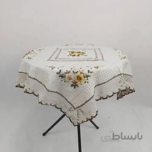 رومیزی ۷۰×۷۰ قلاب بافی