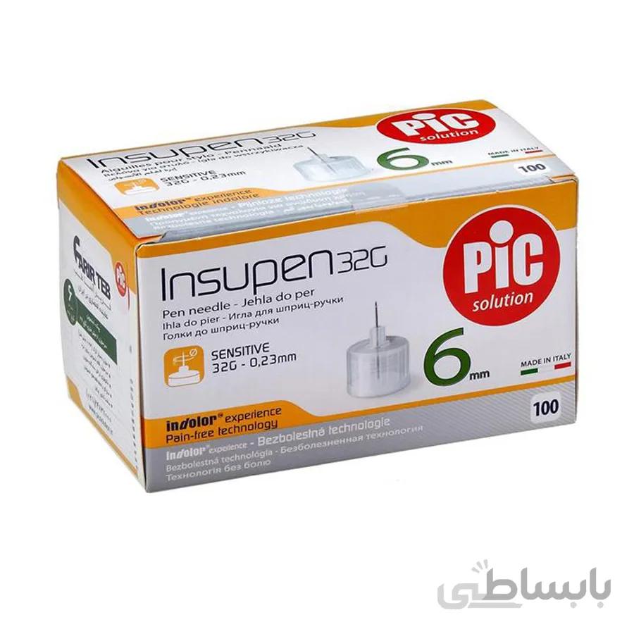سر سوزن قلم انسولین ۶ میلی متر پیک