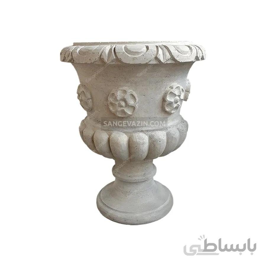 گلدان سنگی نسترن