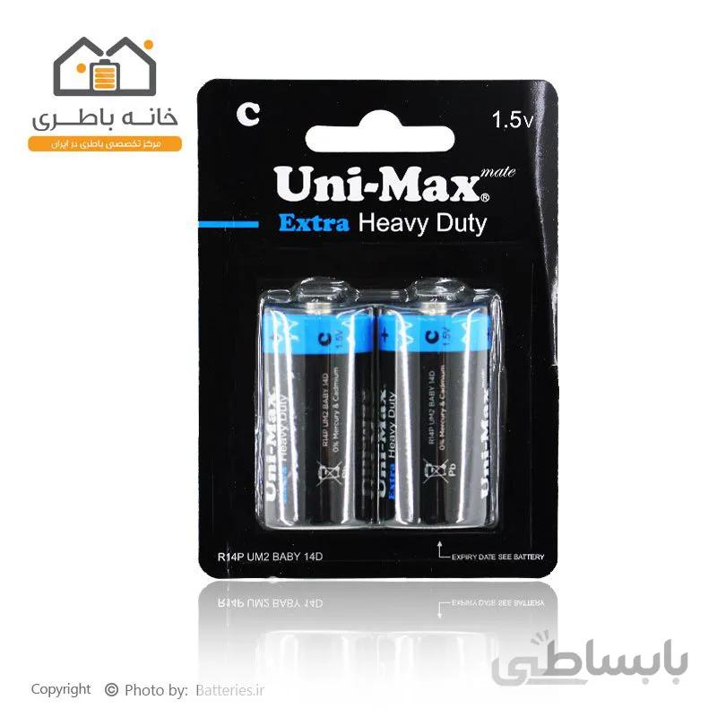 باتری معمولی سایز C متوسط یونی مکس - Unimax