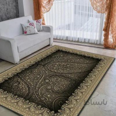روفرشی 6 متری کشدار ترک طرح سیاه طلایی