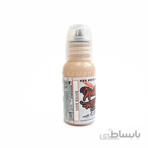 رنگ تاتو بژ کرمی ورد فیمس مدل Swiss Skin ا World Famous swiss skin
