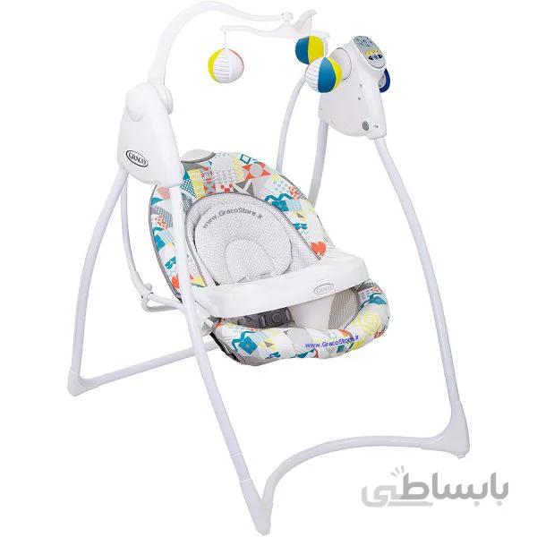 تاب برقی گراکو مدل Graco Lovin Hug Baby Swing – PatchWork ا Graco Lovin Hug Baby Swing - PatchWork