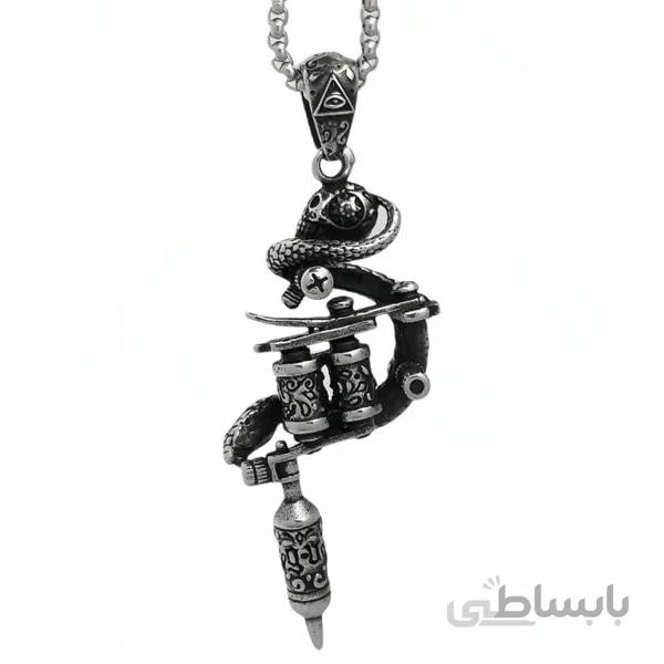 گردنبند مردانه طرح تاتو کد 3222
