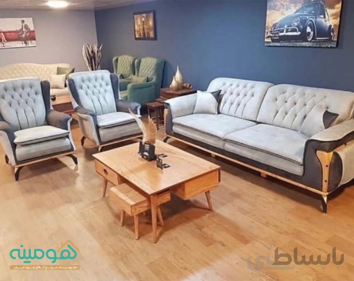 مبل راحتی 8 نفره مدل پارامیس تخت شو