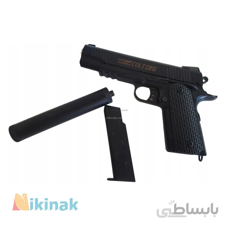اسباب بازی کلت فلزی ساچمه ای +C.10A