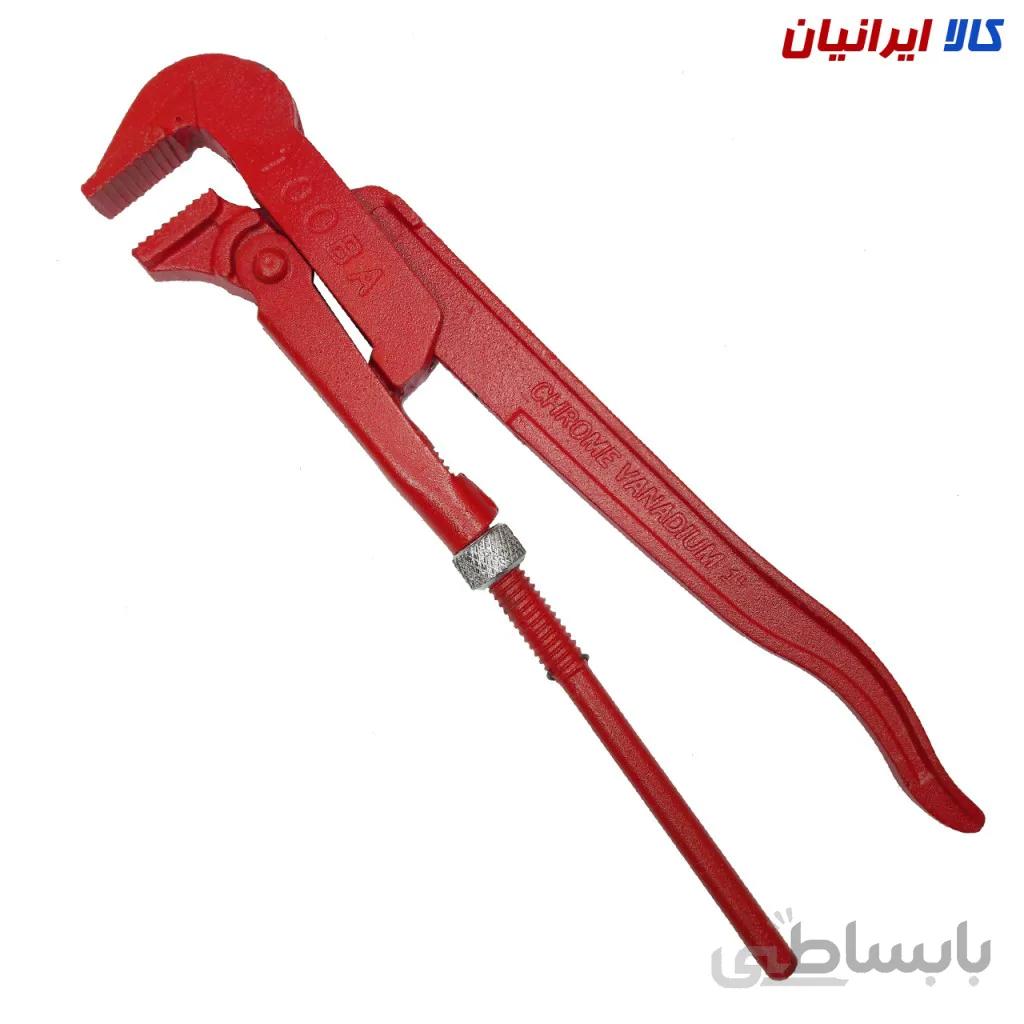 آچار لوله گیر دو دسته طوبی با سایز ۱ اینچ