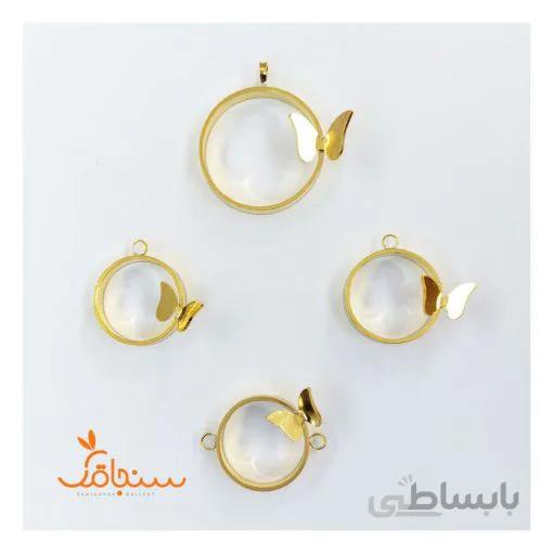فریم سه بعدی نیمه براق طرح پروانه