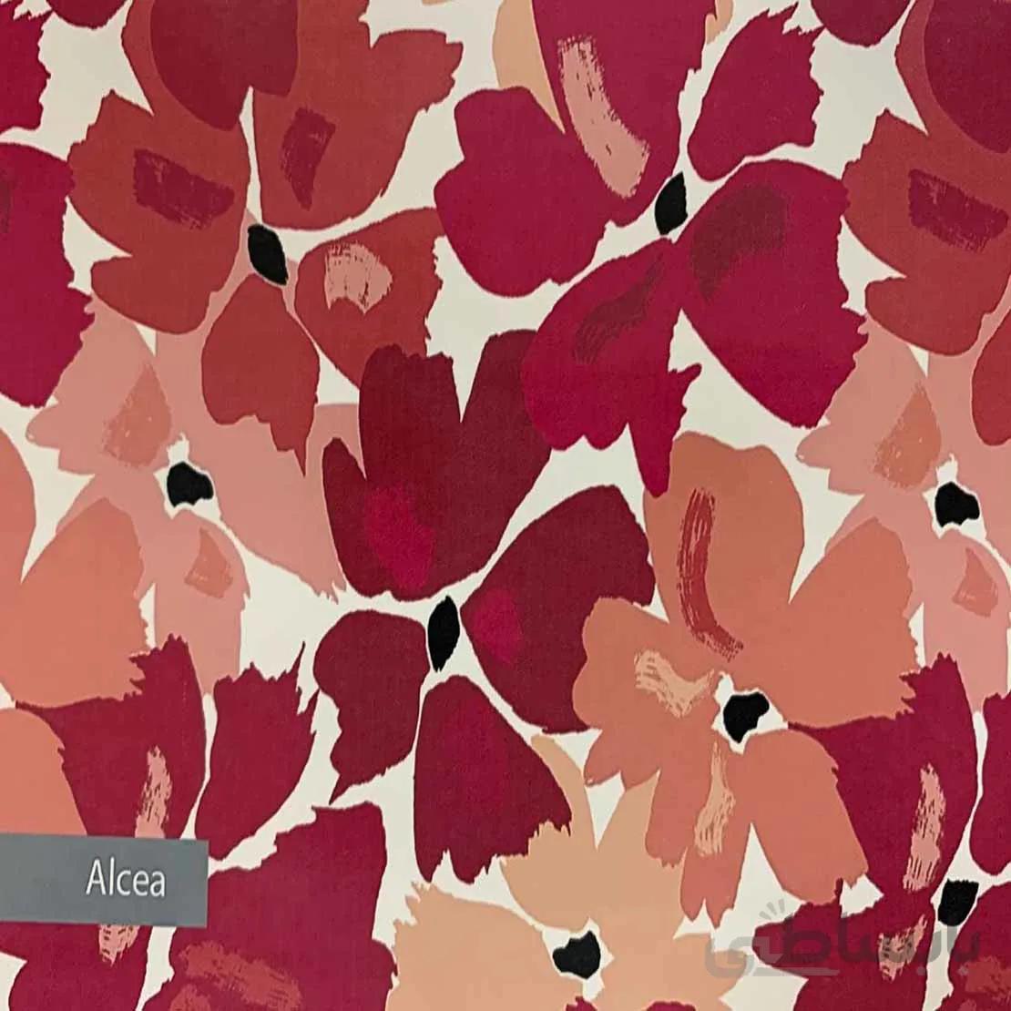 پرده حمام 190*240 رزین تاژ طرح Alcea