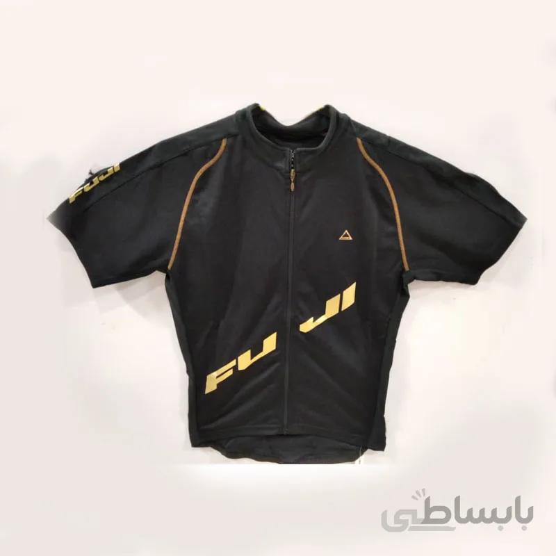 پیراهن دوچرخه سواری برند فوجی مدل Victor رنگ مشکى/طلائى سایز M