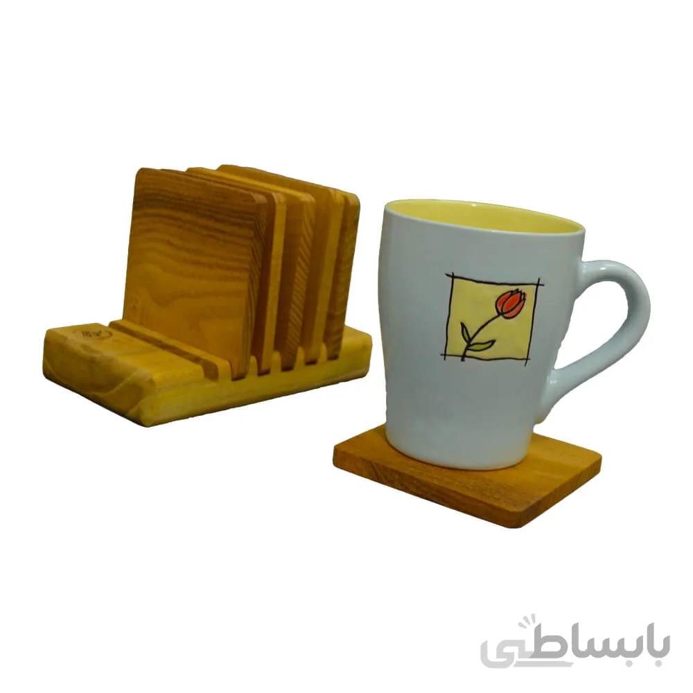 زیر لیوانی پایه دار 6 عددی
