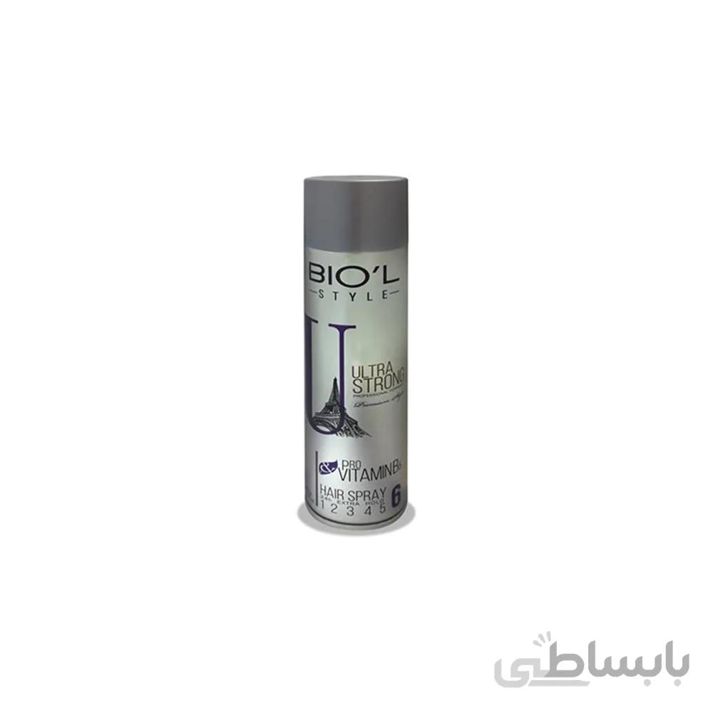 اسپری حالت دهنده مو بیول مدل Ultra Strong حجم 150 میلی لیتر
