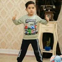 بلوز شلوار بچه گانه پسرانه پاییزه کارتونی کد 1370 - فروشگاه اینترنتی بچه شیک