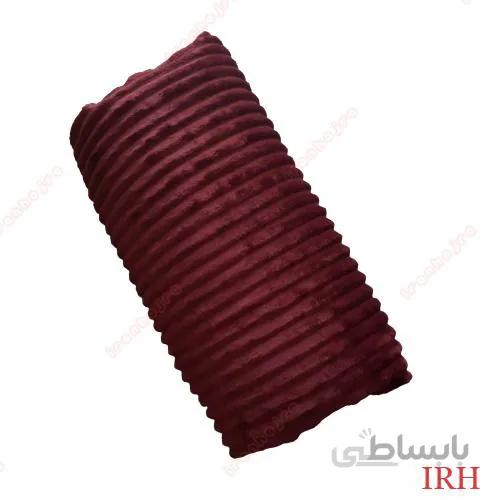 پتو پلیسه دو نفره زرشکی