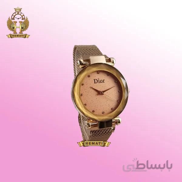 ساعت دخترانه دیور بند حصیری قفل مگنتی DIOR100