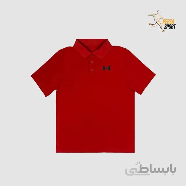 پلوشرت نوجوان آندر آرمور Junior Polo Shirt Red