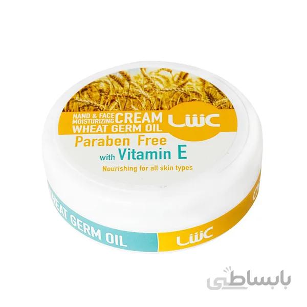 کرم مرطوب کننده عش ویتامین E و روغن جوانه گندم حجم ۱۰۰ میلی لیتر