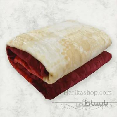 پتوی دونفره ترک آکرولیک درمینا سه رنگ