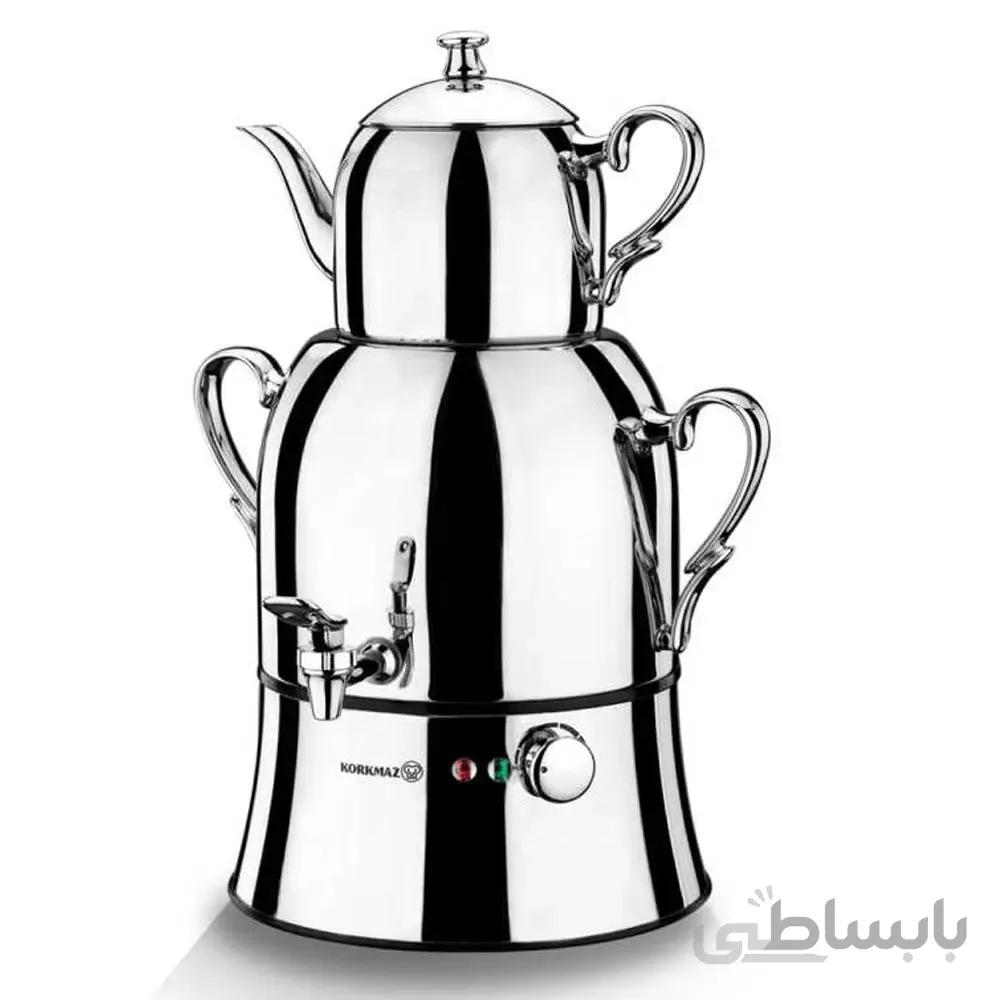 سماور برقی کرکماز مدل Nosta Mega A334 ظرفیت 4 لیتر ا Korkmaz Nosta Mega A 334 Samovar