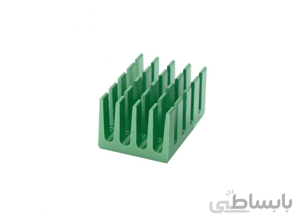 هیت سینک مخصوص پردازنده و تراشه های SMD سبز رنگ سایز 20x14x11mm