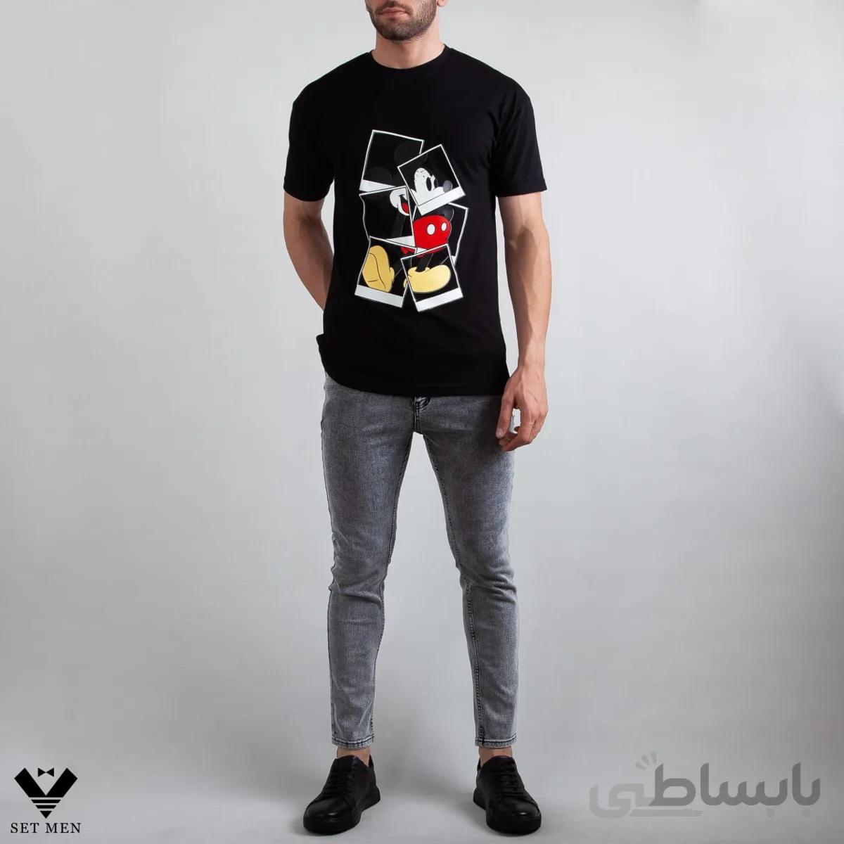 تیشرت یقه گرد میکی موسtg203