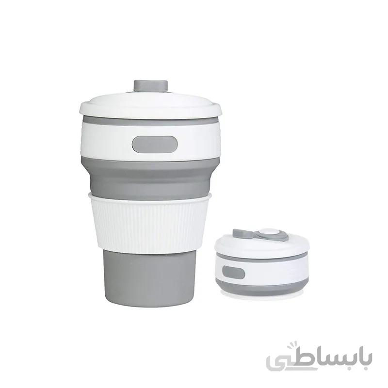 ماگ سیلیکونی تاشو کوهنوردی با کارابین