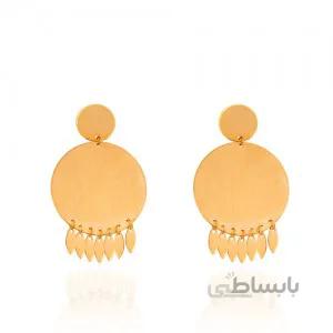 گوشواره طلا زنانه طرح هندسی کد LE652