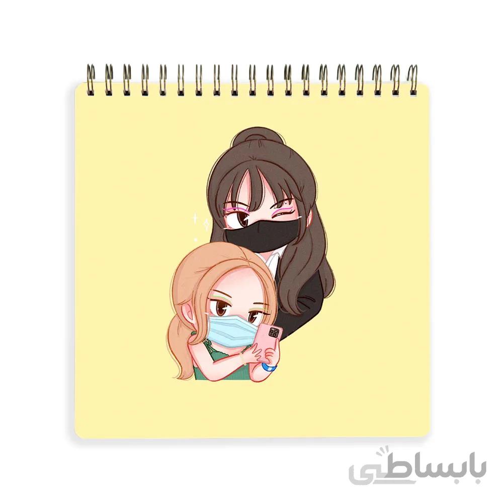 دفترچه يادداشت black pink کد 10100204