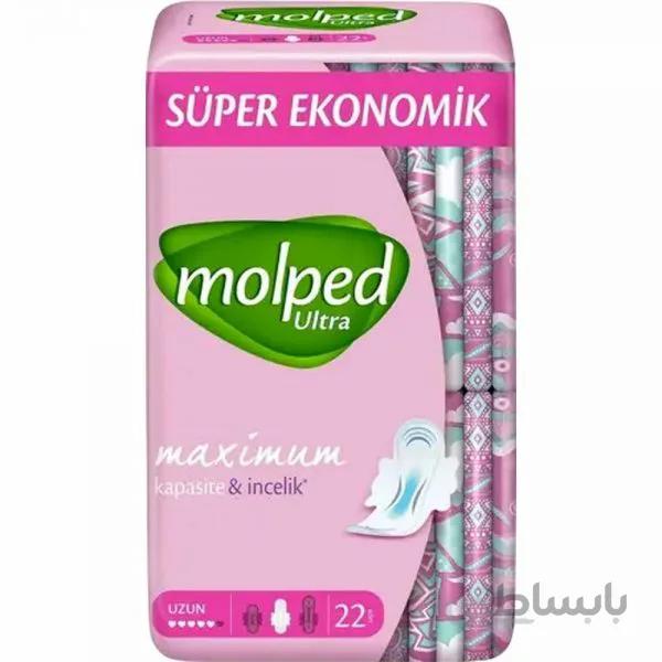 نوار بهداشتی مولپد مدل ultra بسته 22 عددی