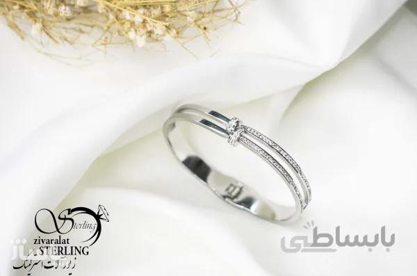 دستبند النگویی استیل زنانه کد 6016 کد 703609