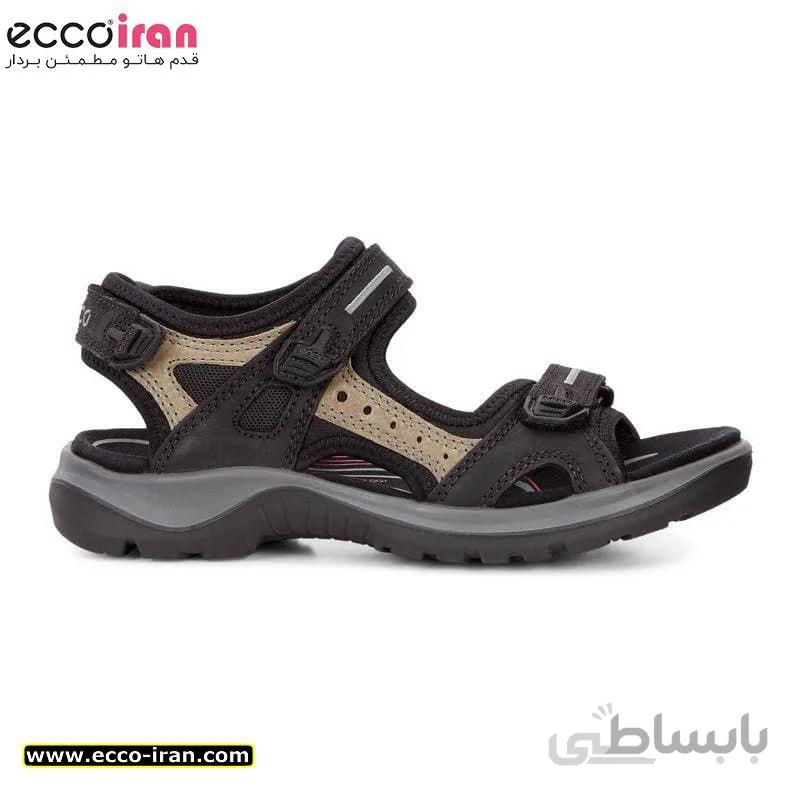 صندل زنانه اکو اصل مدل Offroad Black/Mole/Black O.Nub/O.Nub/Tex
