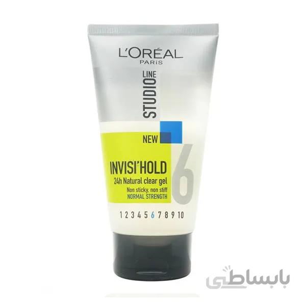 ژل حالت دهنده مو لورآل مدل Studio Line Invisi Hold با حجم 150 میلی لیتر