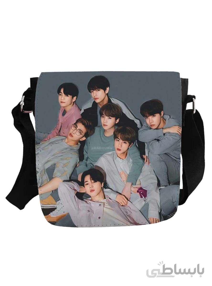 کیف دوشی پاسپورتی طرح گروه BTS