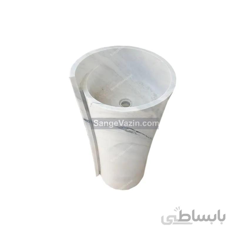 روشویی سنگی صدف حلزونی
