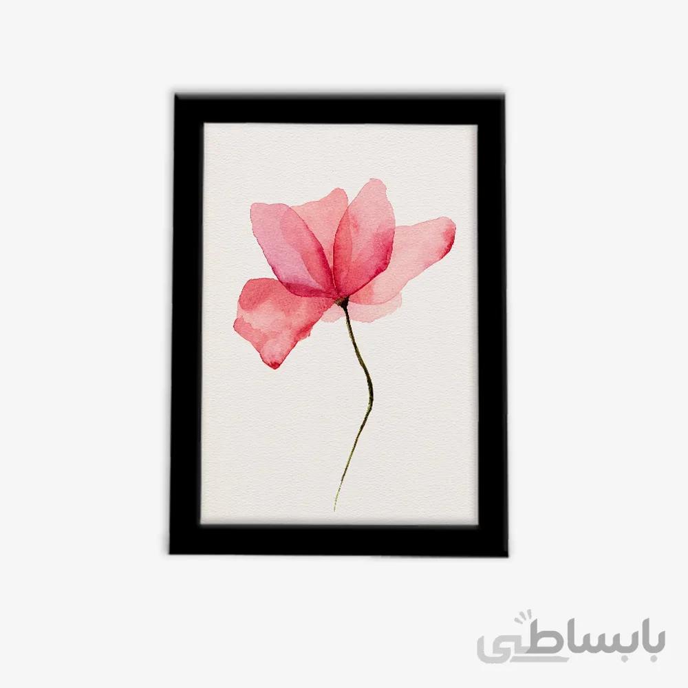 تابلو فانتزی شاخه گل آبرنگی